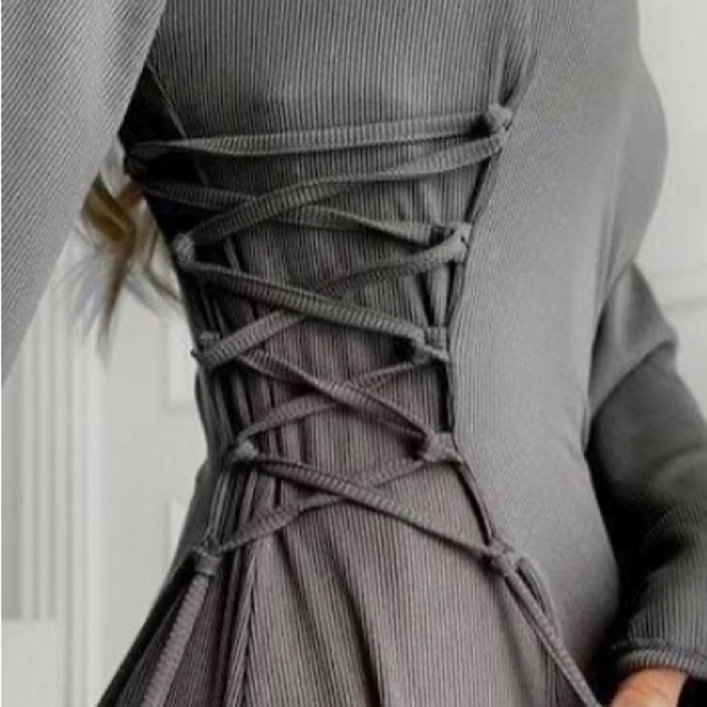 Lulu’s Navy & Lavender Mini Dress Size Small - Picture 7 of 7